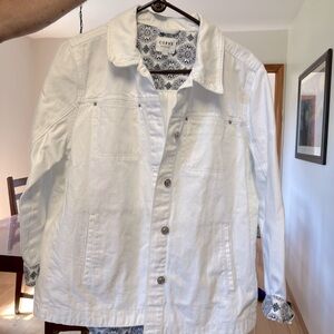 White jean jacket